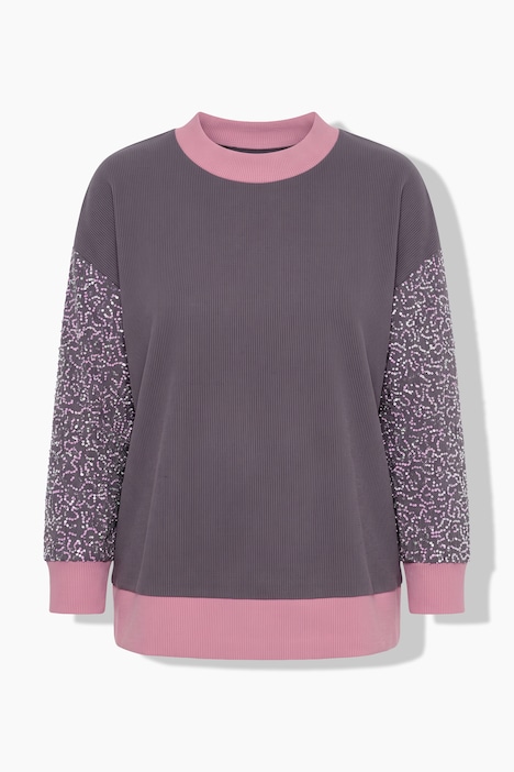 Pullover, Loose Fit, Langarm mit Color-Pailletten