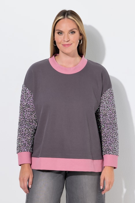 Pullover, Loose Fit, Langarm mit Color-Pailletten