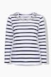 Langarmshirt, Komfort Fit, Ringel, Glitzersteinchen
