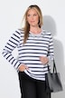 Langarmshirt, Komfort Fit, Ringel, Glitzersteinchen