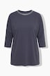 T-Shirt, Komfort Fit, Glitzersteinchen, 3/4-Ärmel