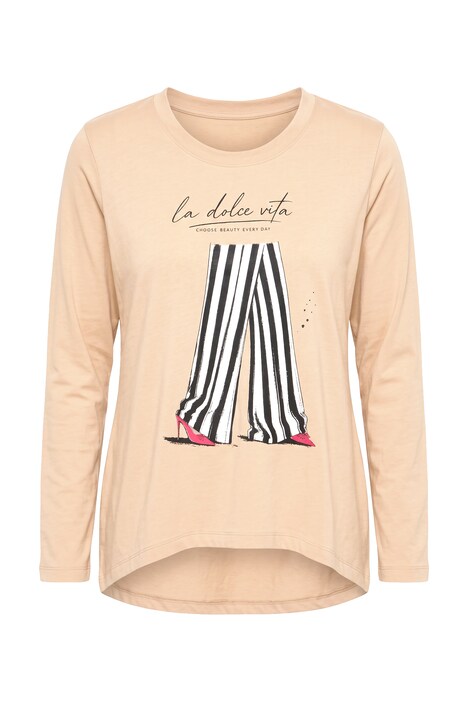 Langarmshirt, A-Linie, Fashion-Motiv
