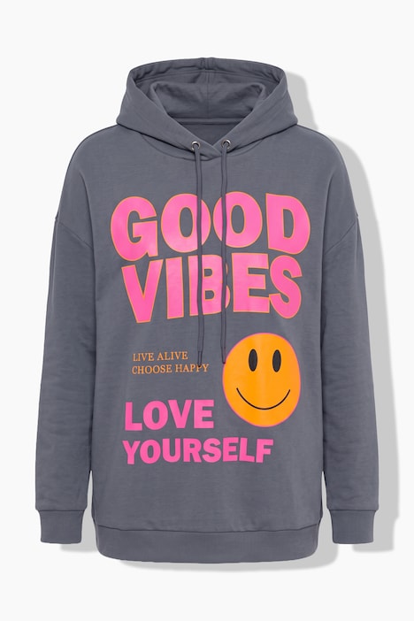 Hoodie, Boxy Fit, Kapuze, Schriftzug