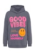 Hoodie, Boxy Fit, Kapuze, Schriftzug