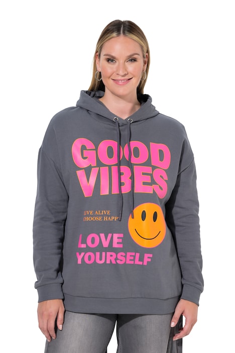 Hoodie, Boxy Fit, Kapuze, Schriftzug