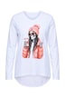 Langarmshirt, A-Linie, Lady Totenkopf Motiv