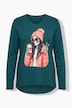 Langarmshirt, A-Linie, Lady Totenkopf Motiv