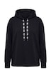 Hoodie, oversized, Kapuze mit Glitzersteinchen-Band