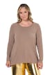 Langarmshirt, A-Linie, Brusttasche mit Glitzersteinchen