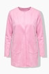 Veloursjacke, gerade Passform, offene Kanten