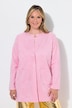 Veloursjacke, gerade Passform, offene Kanten
