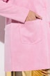 Veloursjacke, gerade Passform, offene Kanten