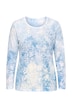 Langarmshirt, A-Linie, Schneeflocken-Muster
