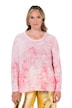 Langarmshirt, A-Linie, Schneeflocken-Muster