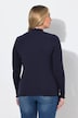 Langarmshirt, Slim Fit, Rippjersey, Wellenkanten