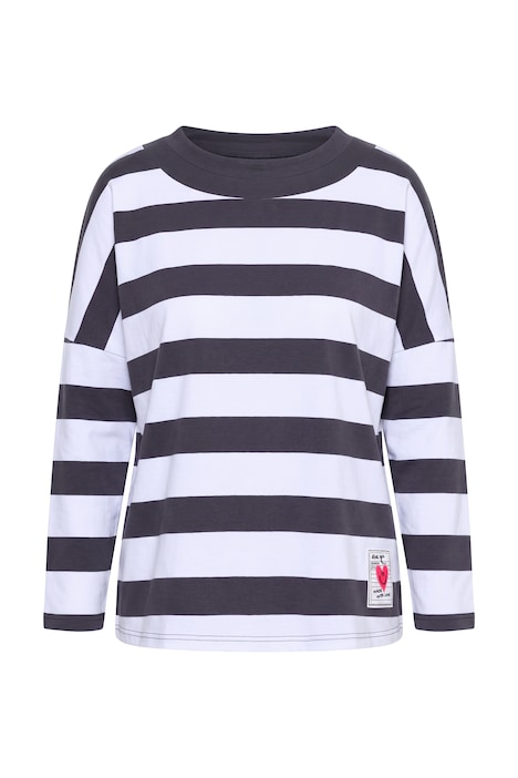 Langarmshirt, Komfort Fit, Ringel, Fledermaus-Langarm