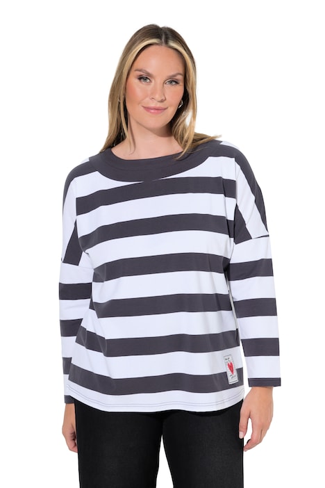 Langarmshirt, Komfort Fit, Ringel, Fledermaus-Langarm