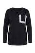 Langarmshirt, Komfort Fit, Brusttasche mit Spitze