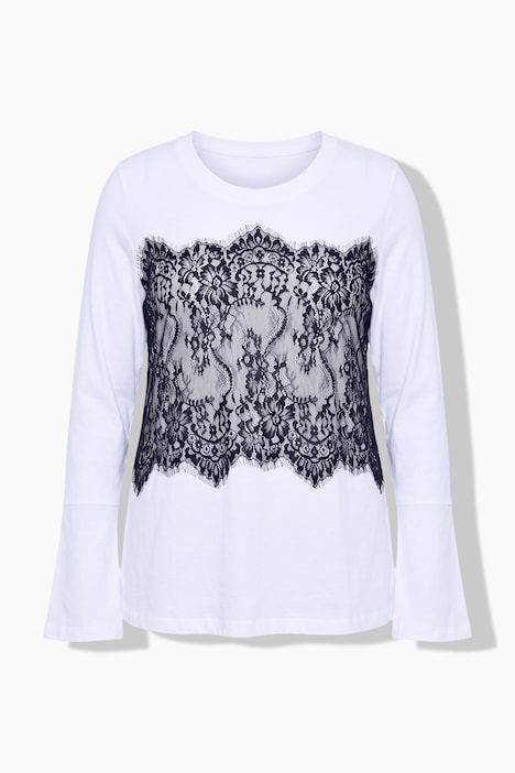 Langærmet T-shirt, komfortabel pasform