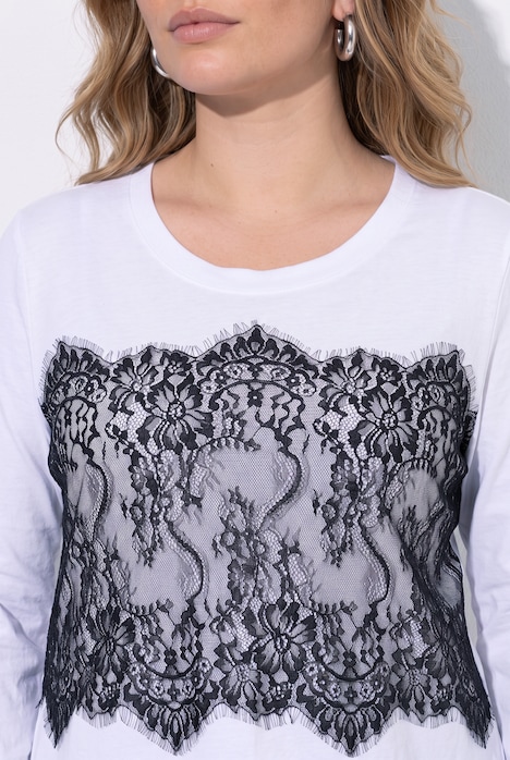 Langærmet T-shirt, komfortabel pasform
