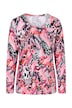 Langarmshirt, Komfort Fit, Muster, Glitzersteinchen