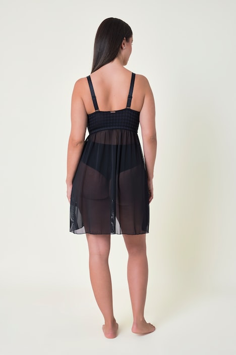 TruYou Babydoll, Mesh, Bügel, Softschalen mit Hahnentrittmuster