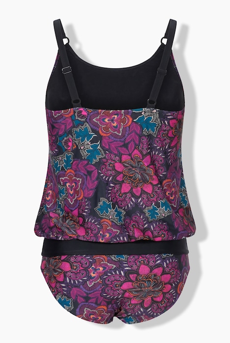 Tankini, gemustert, Träger verstellbar, recycelt