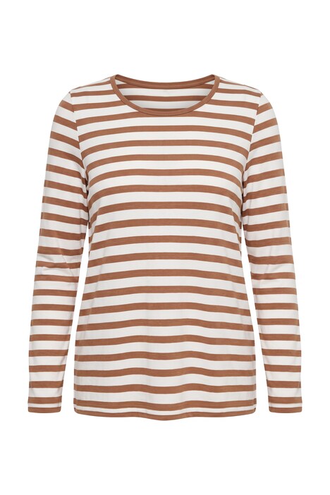 Langarmshirt, A-Linie, Ringeljersey