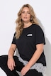 T-skjorte, rett passform, asymmetrisk blondekant