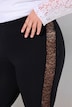 Legging, strakke pasvorm, kanten inzetstuk