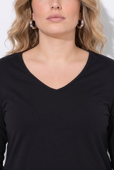 T-skjorte, A-linje, asymmetrisk kant med blonder