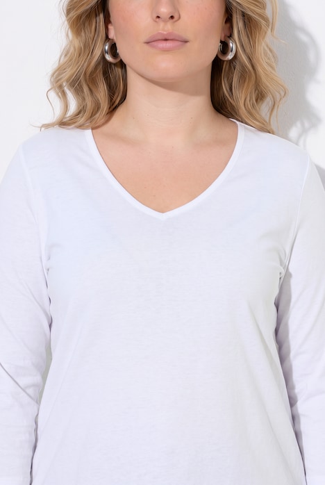 T-skjorte, A-linje, asymmetrisk kant med blonder