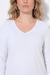 T-skjorte, A-linje, asymmetrisk kant med blonder