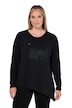 Langarmshirt, A-Linie, Hund mit Fransen