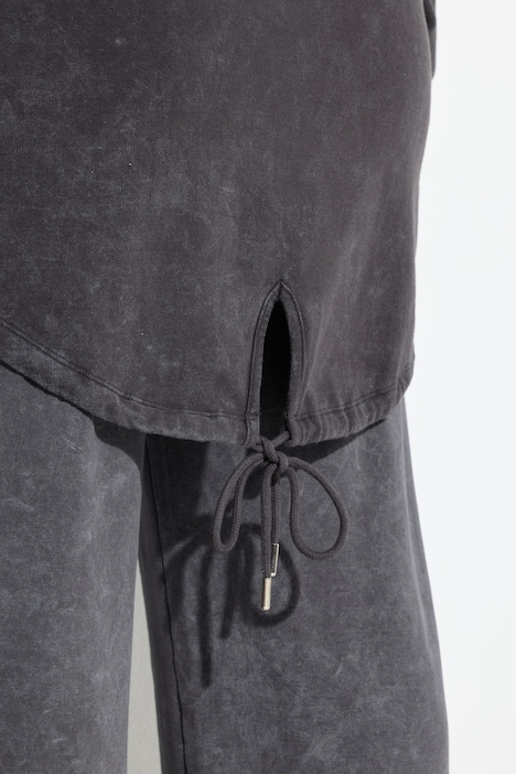 Sweatjacke, A-Linie, Glitzersternchen, Kapuze