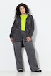 Sweatjacke, A-Linie, Glitzersternchen, Kapuze