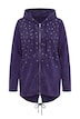 Sweatjacke, A-Linie, Glitzersternchen, Kapuze