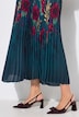 Maxi-Plisseekleid, klassische Silhouette, Plissee-Mix