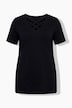 T-Shirt, A-Linie, V-Ausschnitt mit Zierbändern