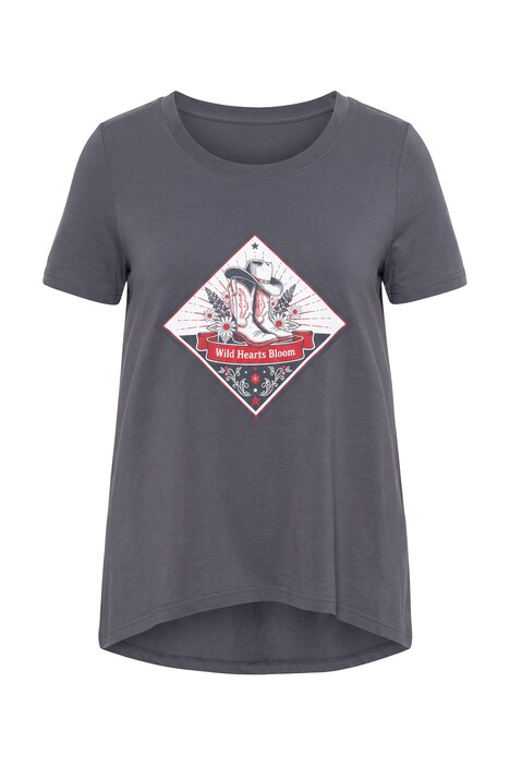 T-Shirt, A-Linie, moderner Druck