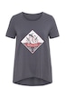 T-Shirt, A-Linie, moderner Druck