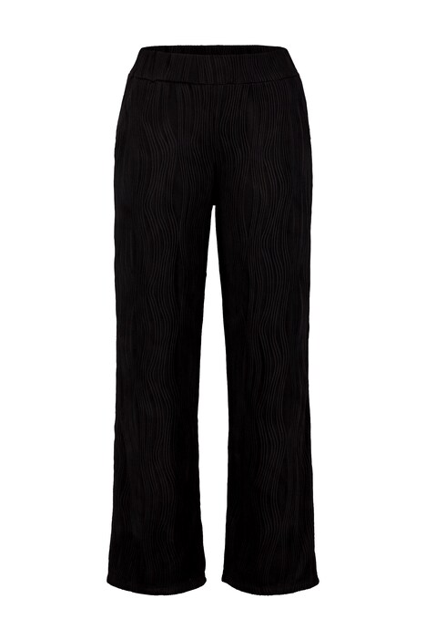 Jerseyhose, weites, gerades Bein, Struktur, Elastikbund