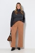 Jerseyhose, weites, gerades Bein, Struktur, Elastikbund