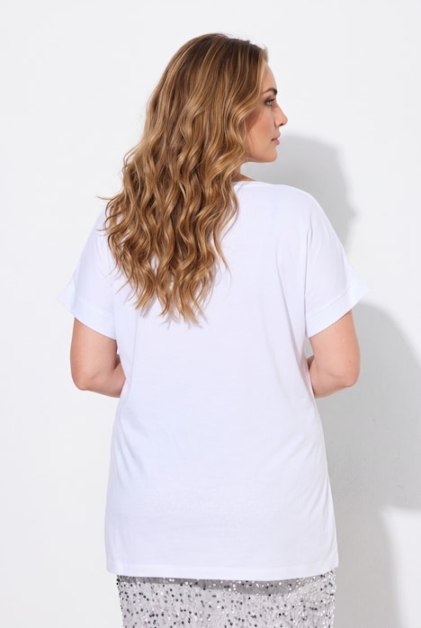 T-shirt coupe Comfort Fit, teinture à froid, rivets fantaisie