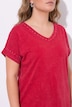 T-shirt coupe Comfort Fit, teinture à froid, rivets fantaisie