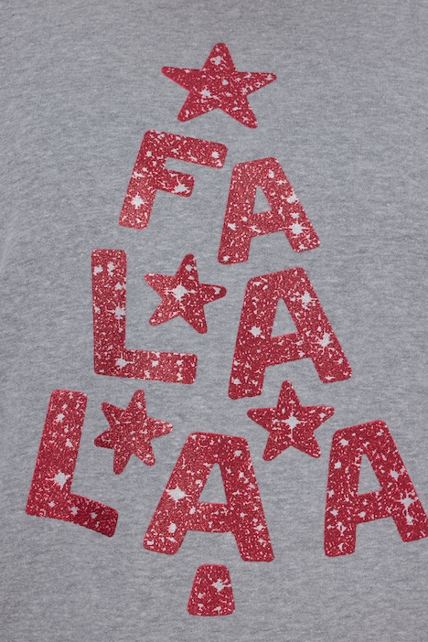 Sweatshirt, Boxy Fit, glitzerndes Weihnachts-Motiv