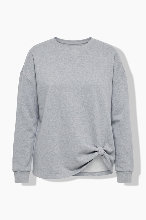 Sweatshirt, Boxy Fit, Knoten-Detail am Saum