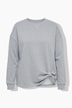 Sweatshirt, Boxy Fit, Knoten-Detail am Saum