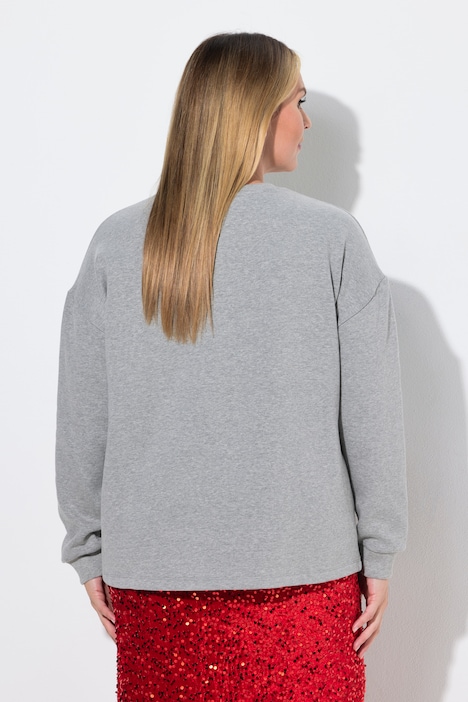 Sweatshirt, Boxy Fit, Knoten-Detail am Saum