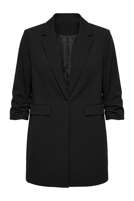 Long-Blazer, Komfort Fit, 3/4-Ärmel mit gerafftem Abschluss